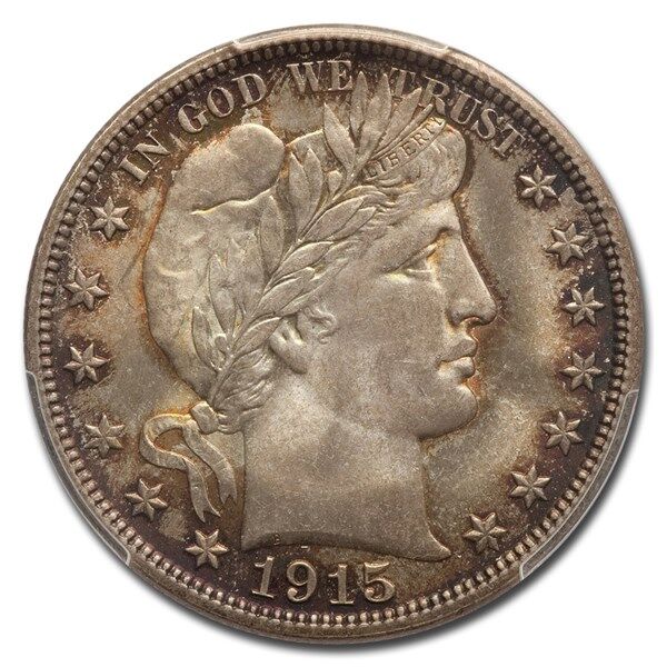 稀少な状態　アメリカ合衆国　バーバー ハーフダラー　1915 D 1915 D Barber Half Dollar Value - APMEX