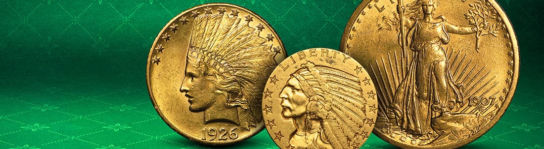 Gold coins that were issued by Pres. Roosevelt