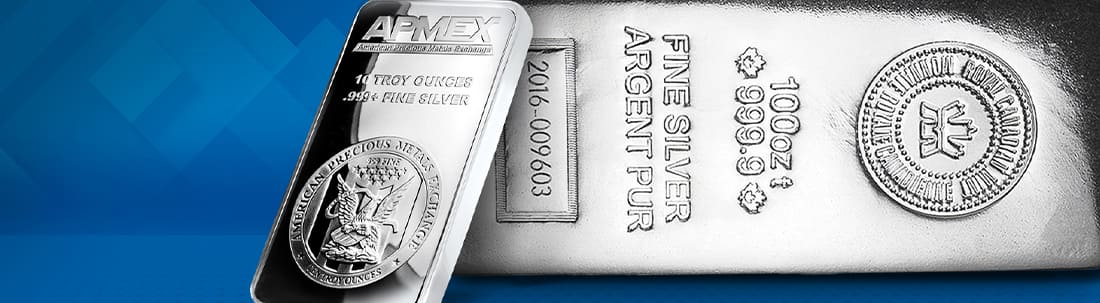 A close-up image of Silver bars.