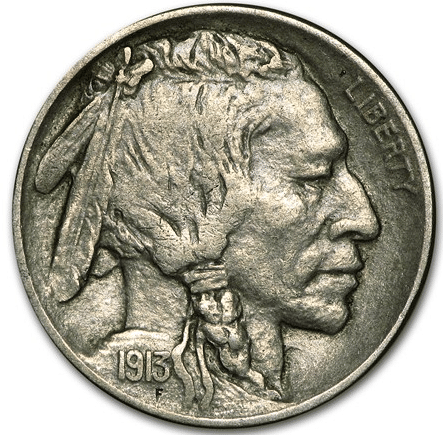1913 Buffalo Nickel Obverse
