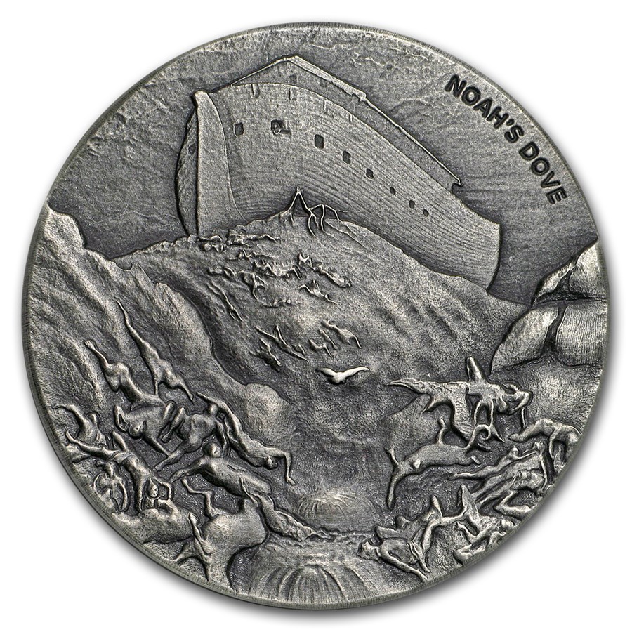 2018 2 oz Silver Noah's Dove Coin