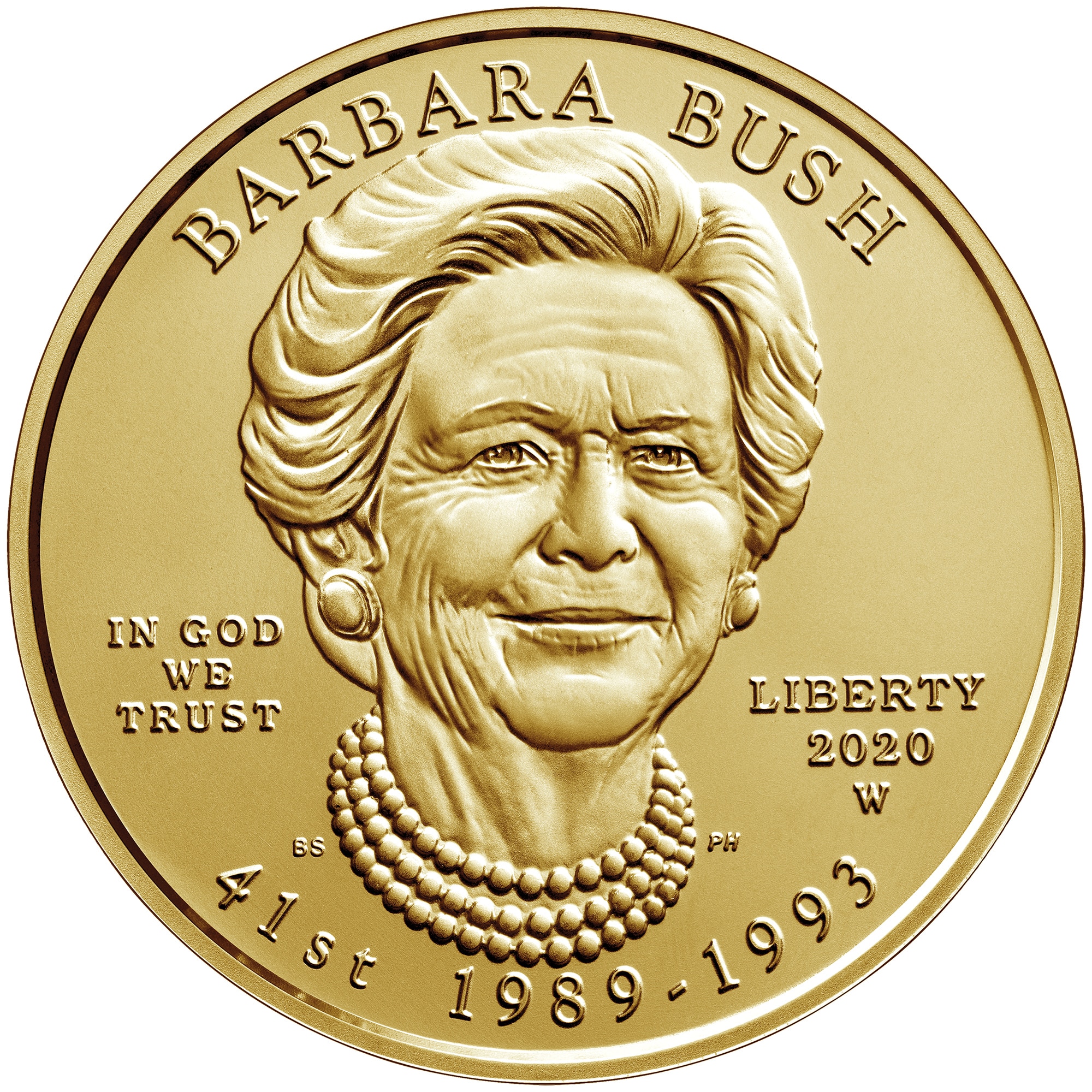 Barbara Bush First Spouse Gold Coin