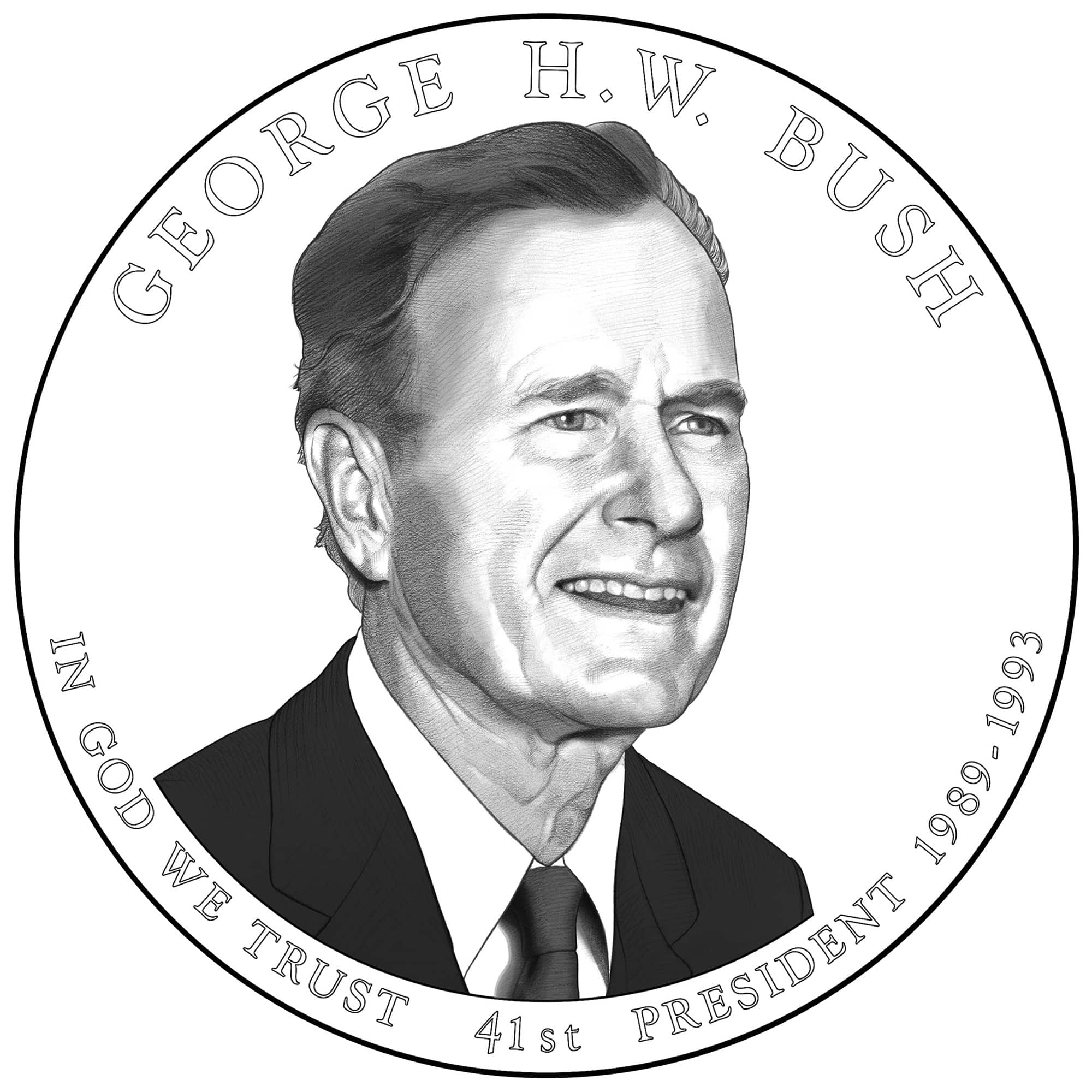 George H.W. Bush Presidential $1 Coin