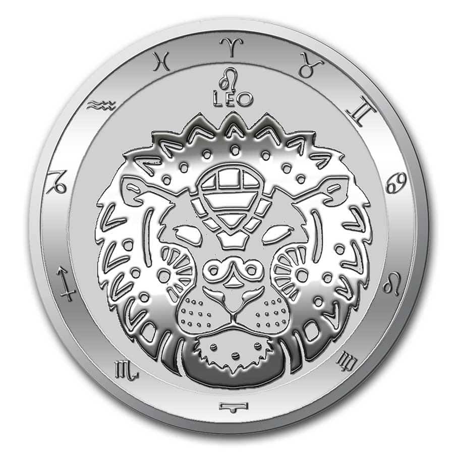 2021 Tokelau 1 oz Silver $5 Zodiac Series: Leo BU