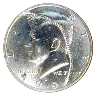 Image of a strike-thru error coin
