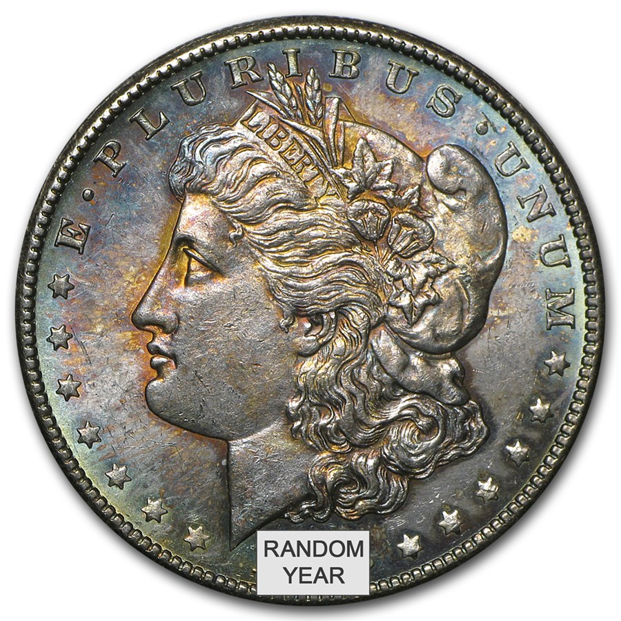 Toned Morgan Silver Dollar