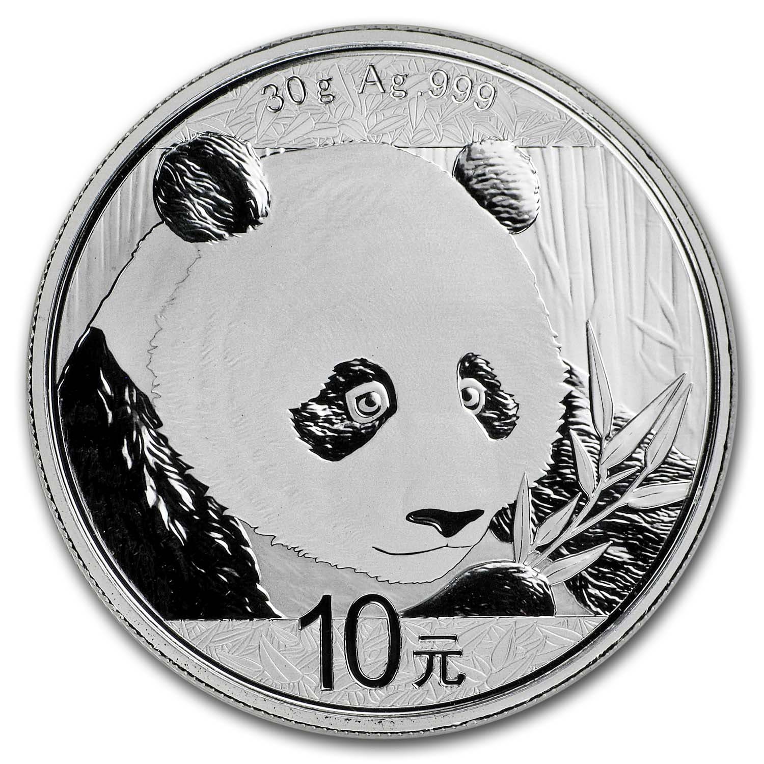 2018 China 1 oz Silver Panda BU