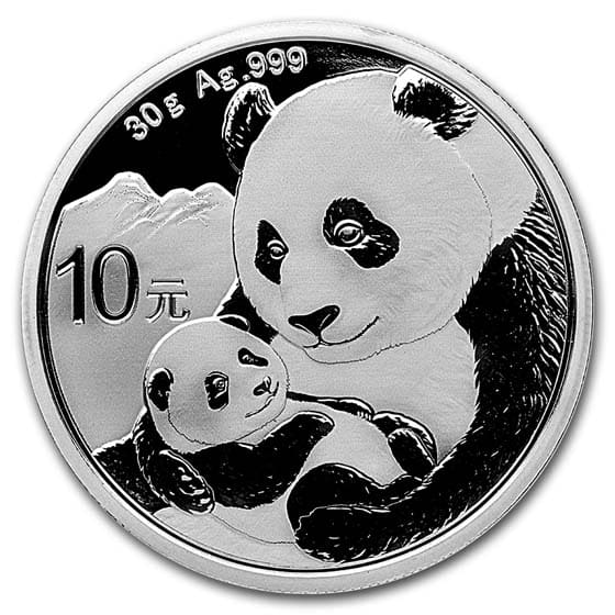 2019 China 1 oz Silver Panda BU