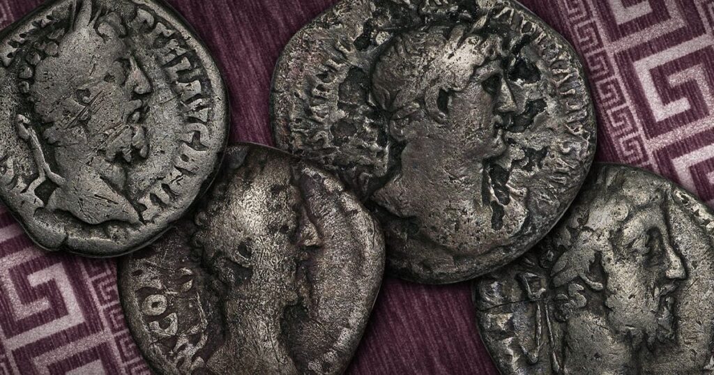 Ancient Roman coins.