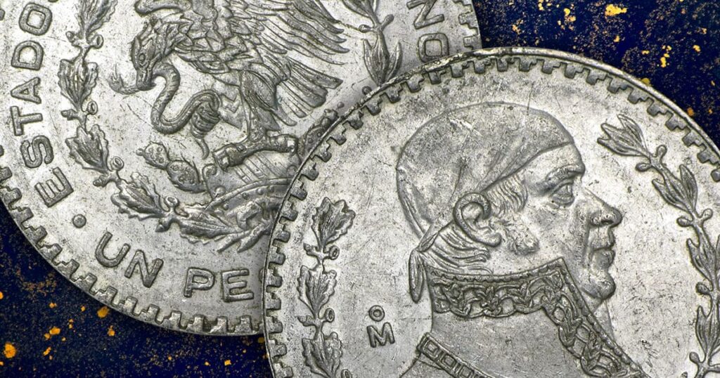 Silver Percentage In 1957 1967 Mexican 1 Peso Coins