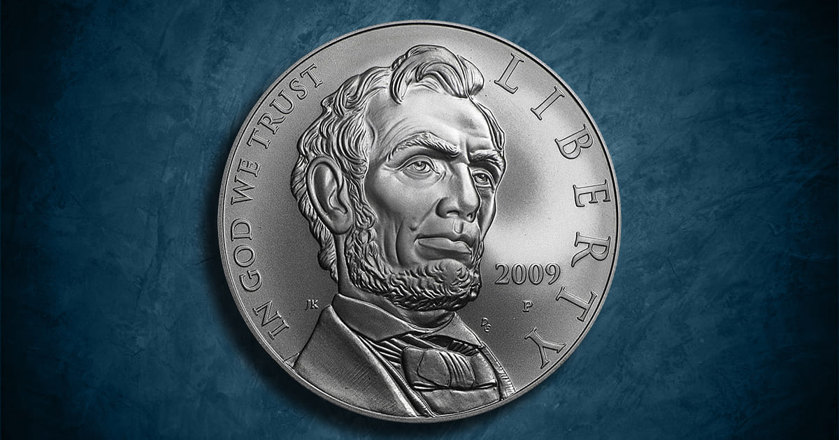 Coin Type - Abraham Lincoln's Bicentennial 2009 coin.