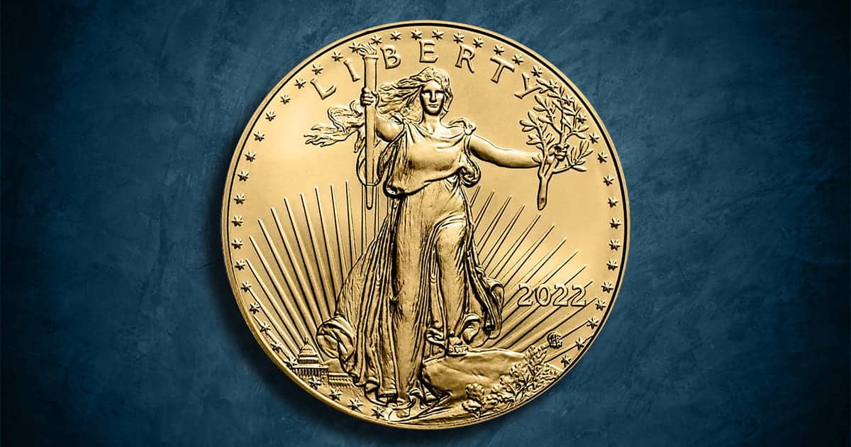 Coin Type - American Gold Eagle coin.