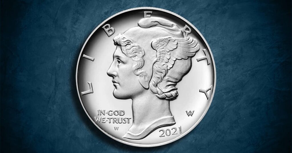 Coin Type - 2021 American Palladium Eagle coin.