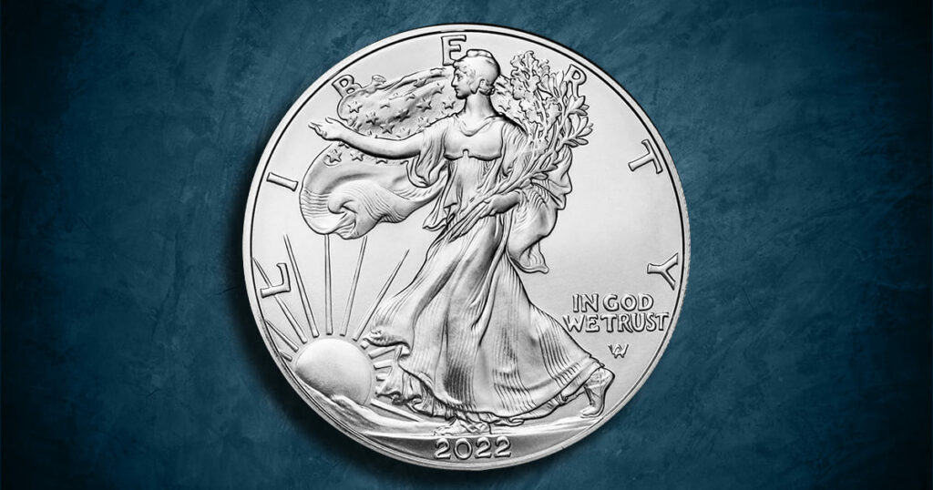 Coin Type - 2022 American Silver Eagle coin.