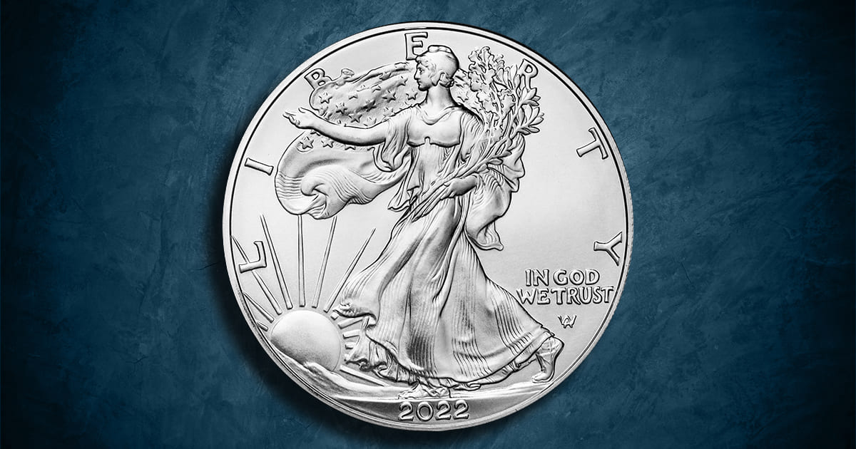 Coin Type - 2022 American Silver Eagle coin.