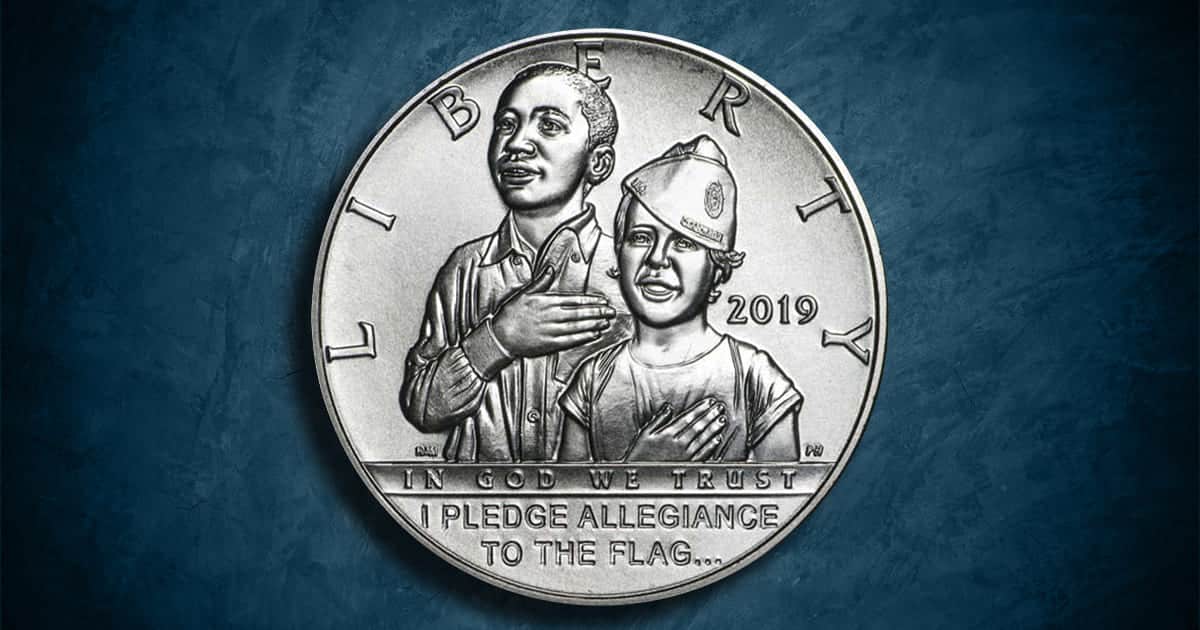 Coin Type - American Legion 100th Anniversary commemorative coin.
