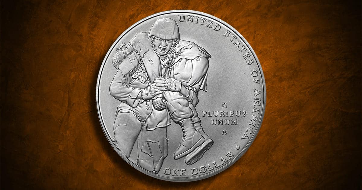 Coin Type - 2011 Medal of Honor commemorative coin.
