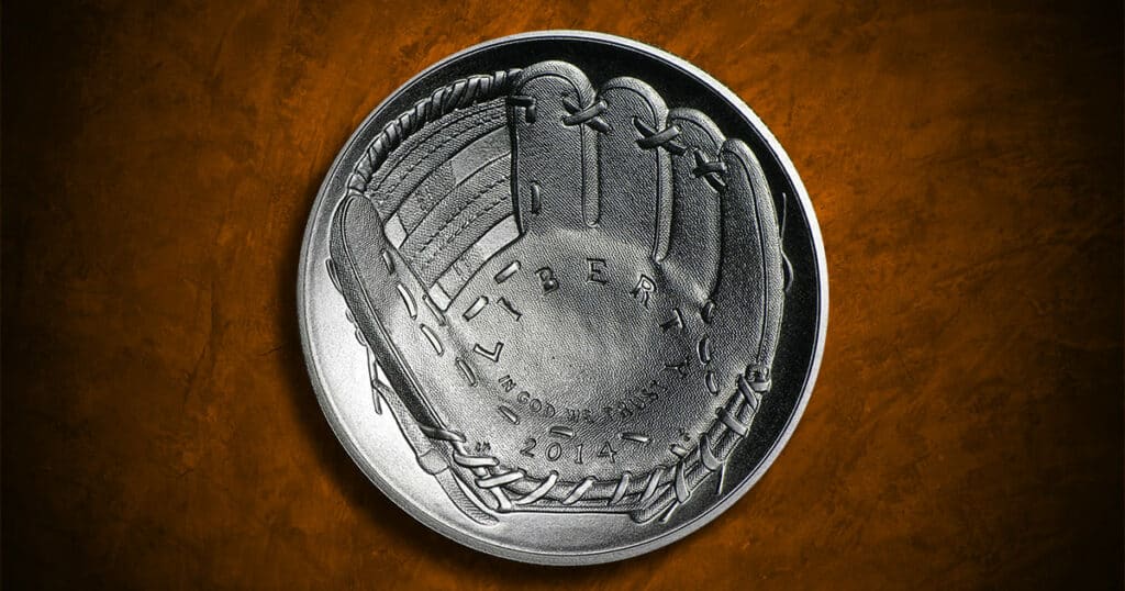 Coin Type - 2014 National Baseball Hall of Fame commemorative coin.