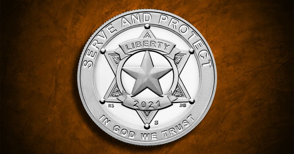 Coin Type - 2021 National Law Enforcement Memorial and Museum commemorative coin.