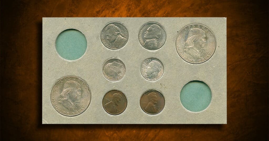 U.S. Mint Set and holder.