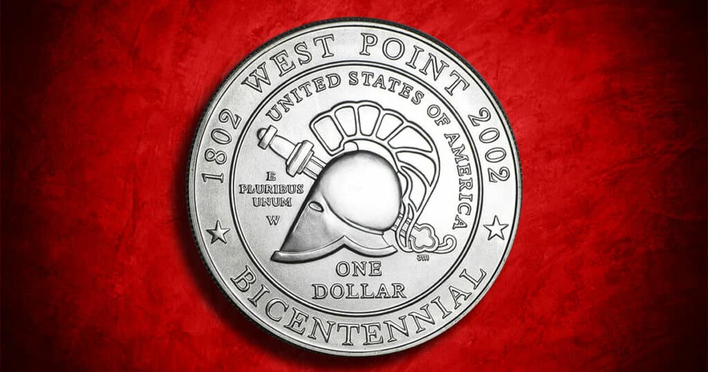 Coin Type - 2002 West Point Bicentennial commemorative coin.
