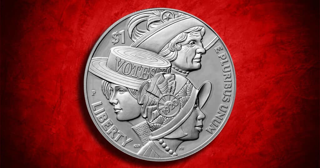 Coin Type - 2020 Women's Suffrage Centennial commemorative coin.