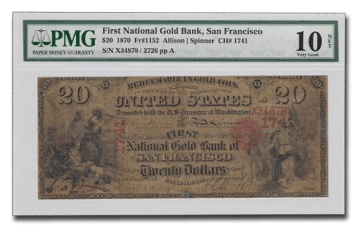 1901 $10 Legal Tender Bison Note - Chicago Gold Gallery