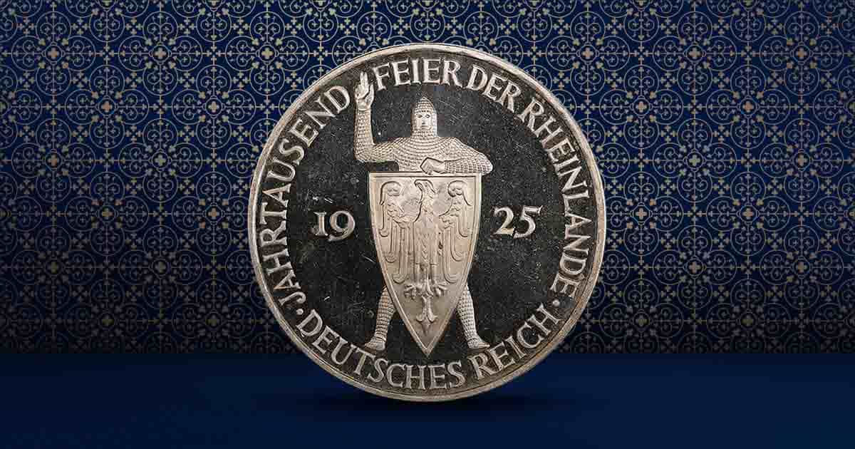 A 1925 Reichsmark coin