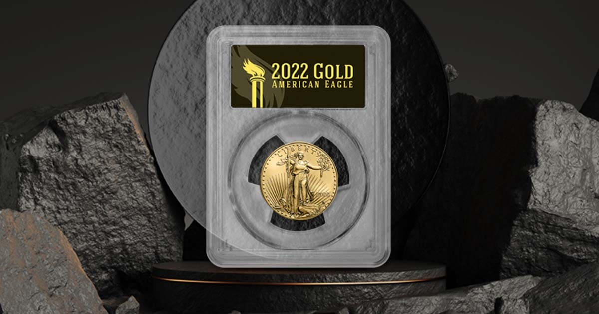 A 2022 Black Label 1/2 oz Gold American Eagle