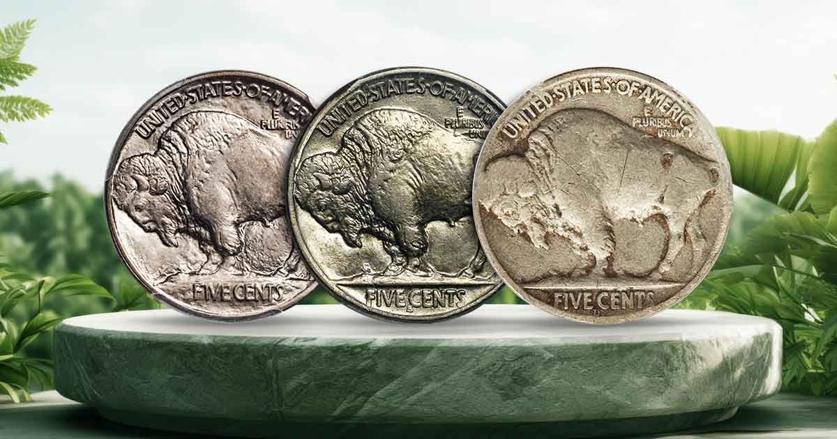 Buffalo Nickels, 5 Cents Nickel / Half Dime Coins