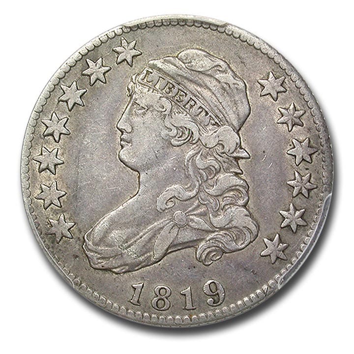 capped bust quarter obverse