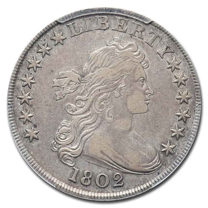 draped bust dollar obverse