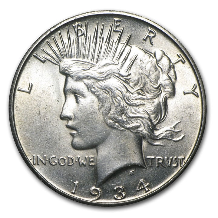 peace dollar obverse