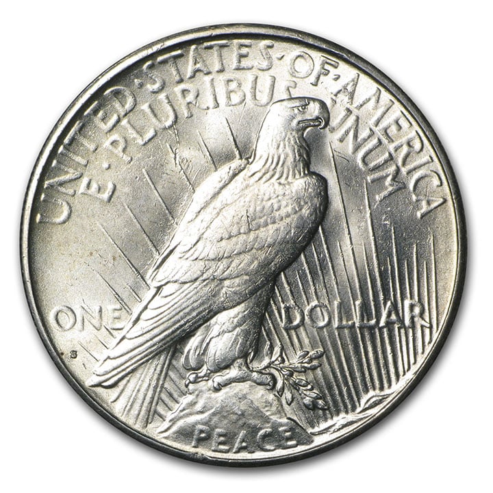 peace dollar reverse
