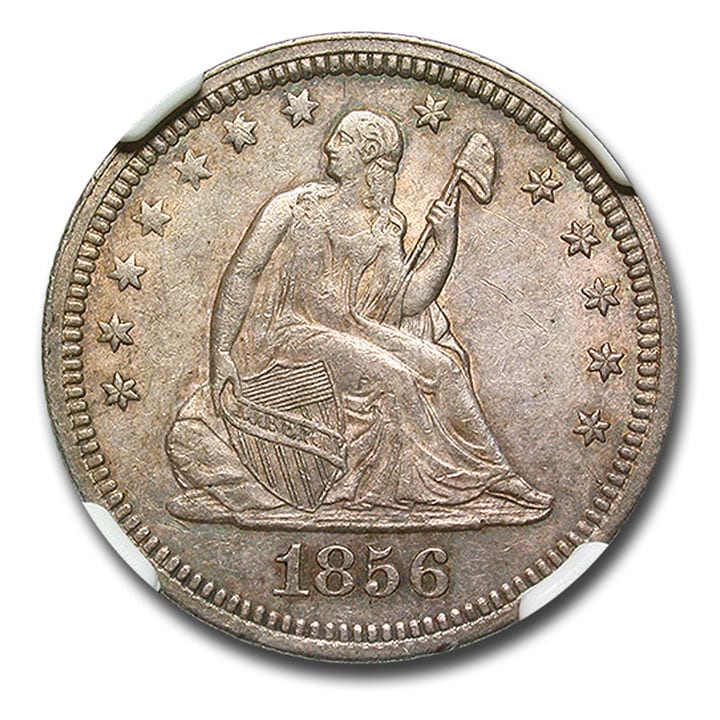 seated liberty quarter obverse