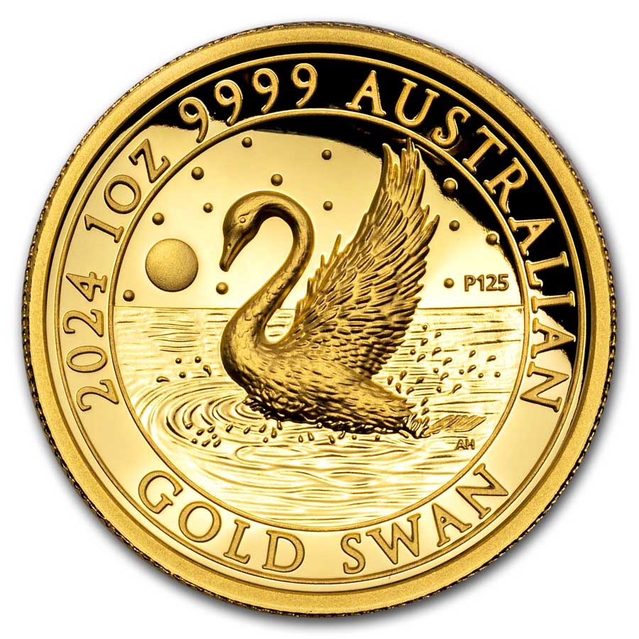 2024 1 ounce Gold Swan Proof Coin