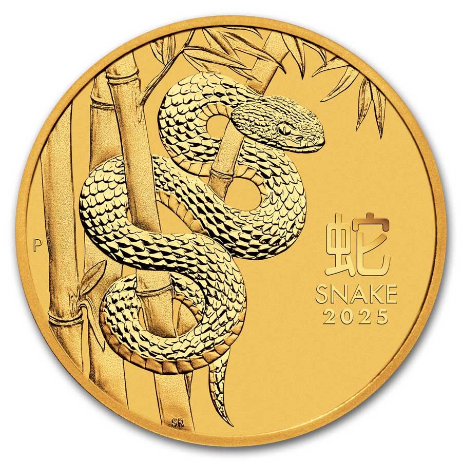 2025 2 ounce Gold Lunar Year of the Snake Coin