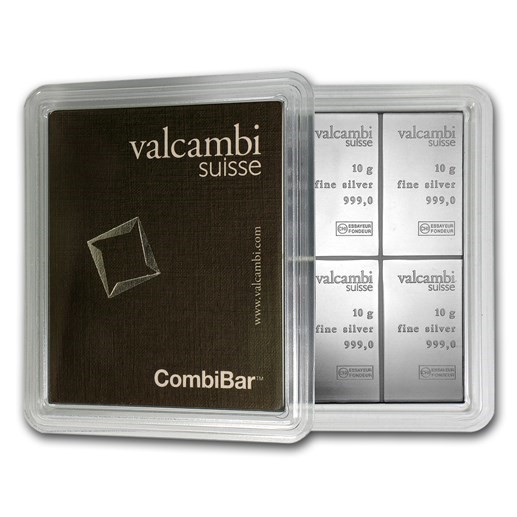 Valcambi CombiBar 10x10 gram Silver