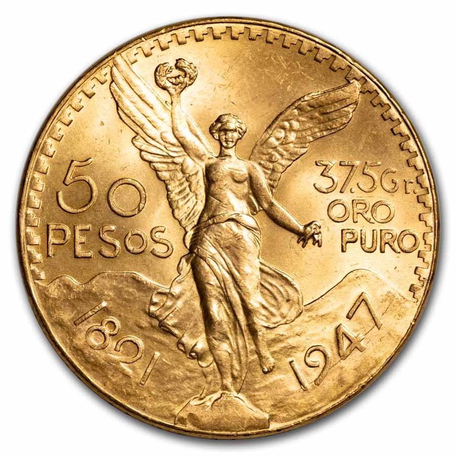 Gold 50 Peso Centenario Coin