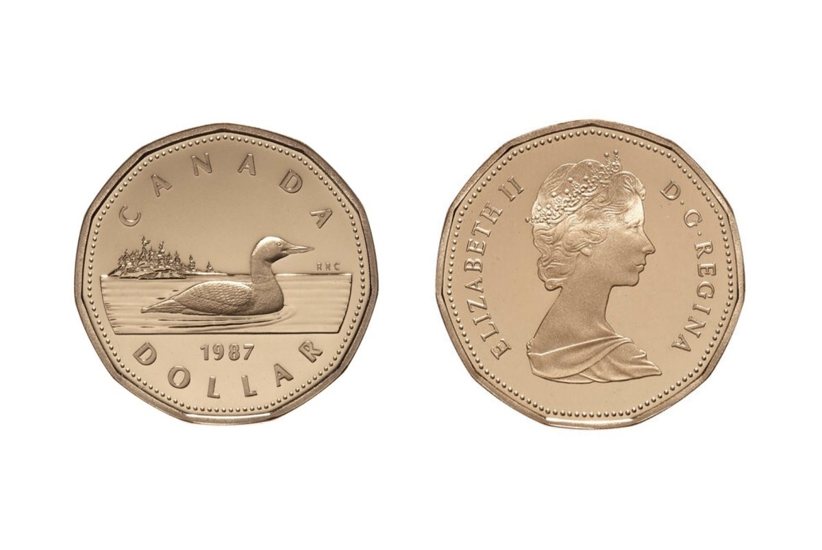 Original loonie design